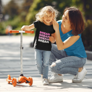 Bebé Camiseta de Chica de Ombre Rosado Dream
