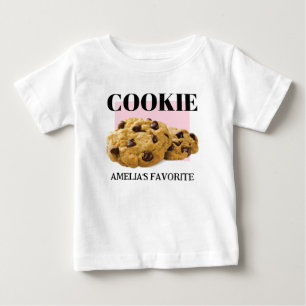 Bebé Camiseta de cocina infantil, cookie personalizada