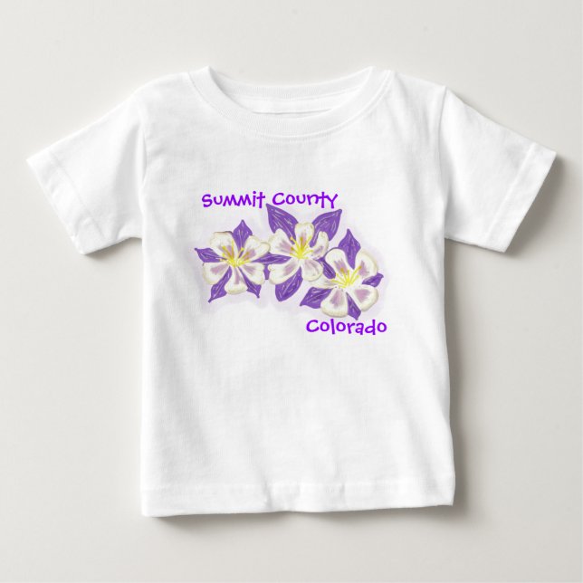 Bebé Camiseta de columba del condado de Summit (Anverso)