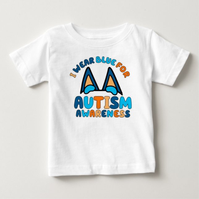 Bebé Camiseta de Concienciación sobre el Autismo (Anverso)