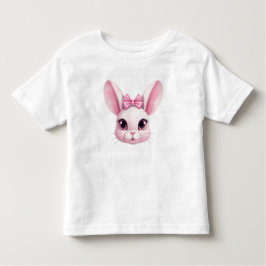 Bebé Camiseta de conejito de Pascua rosa lindo regalo p
