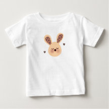 Camiseta de conejito dormido lindo