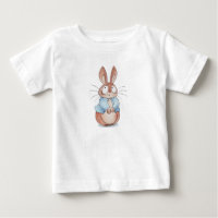 Camiseta de conejo lindo - Tee gráfico de conejo a
