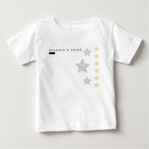 BEBÉ CAMISETA DE CONEXIÓN DE DESACTIVO Y DE BRILLO
