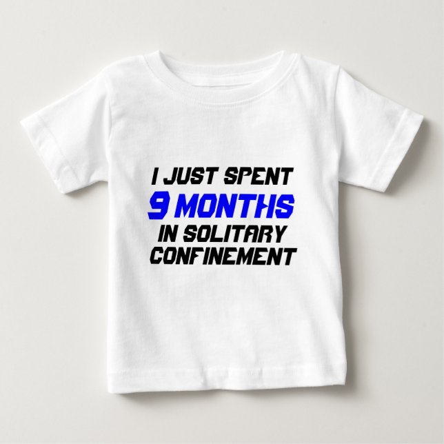 Bebé Camiseta de "confinamiento solitario" (Anverso)