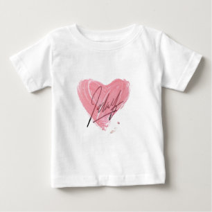 Bebé Camiseta De Corazón Rosa Para Niños