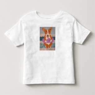 Bebé Camiseta de Corgi en la Playa