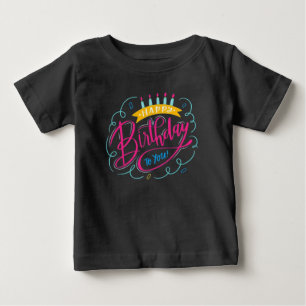 Bebé camiseta de cumpleaños