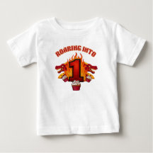 Camiseta de cumpleaños 1 dragón rugiente