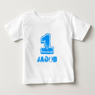Bebé Camiseta de cumpleaños 1 para niño de un año