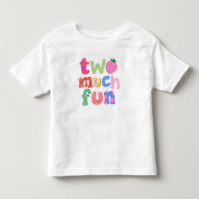 Bebé Camiseta de cumpleaños 2 niña divertida (Anverso)