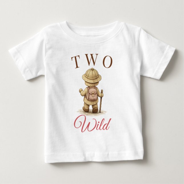 Bebé Camiseta de cumpleaños con diseño explorador boho  (Anverso)