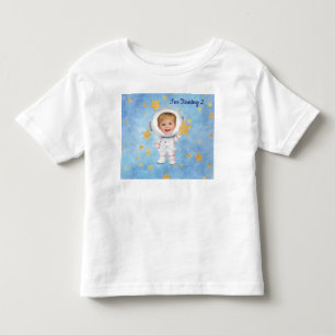 Bebé Camiseta de cumpleaños de astronauta Little Star