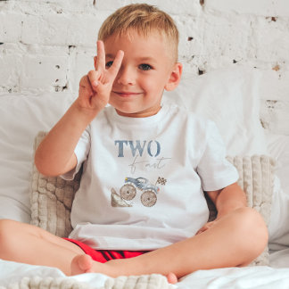 Bebé Camiseta de cumpleaños de bicicleta de tierra azul