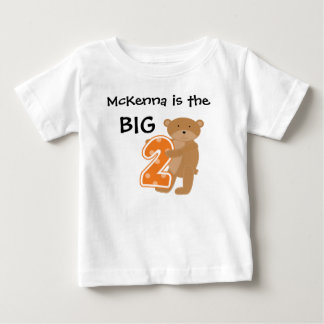 Bebé Camiseta de cumpleaños de dos Personalizables gran