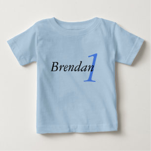 Bebé Camiseta de cumpleaños de edad y nombre personaliz