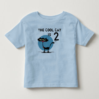Bebé Camiseta de cumpleaños de Guay Cat Personalizable