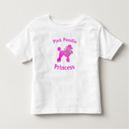 Bebé Camiseta de cumpleaños de la princesa caniche rosa