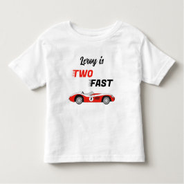Bebé Camiseta de cumpleaños de niño de coche de carrera