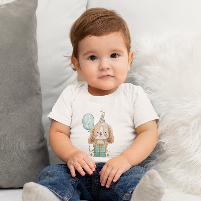 Bebé Camiseta de cumpleaños de perro copioso para niño  (Subido por el creador)