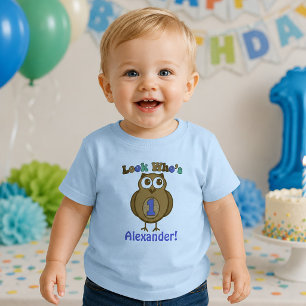 Bebé Camiseta de Cumpleaños de Uno 'Mira Quién'
