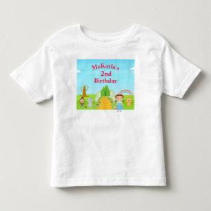 Bebé Camiseta de cumpleaños del mago de Oz para niños p
