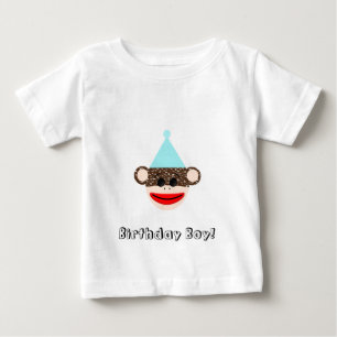 Bebé Camiseta de cumpleaños del niño con mono negro