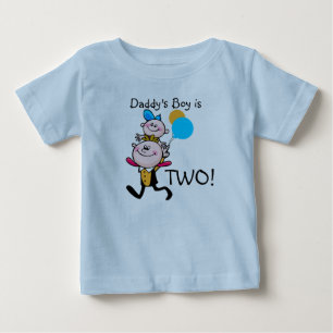 Bebé Camiseta de cumpleaños del Personalizable de papá