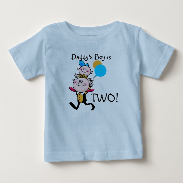Bebé Camiseta de cumpleaños del Personalizable de papá (Anverso)
