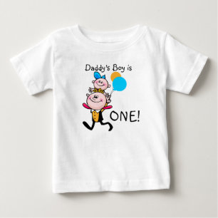 Bebé Camiseta de cumpleaños del Personalizable de papá