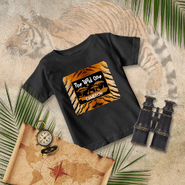 Bebé Camiseta de cumpleaños del tigre de impresión anim