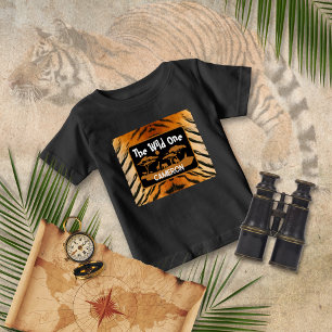 Bebé Camiseta de cumpleaños del tigre de impresión anim