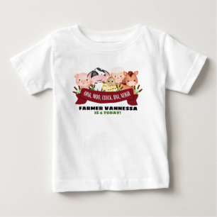 Bebé Camiseta de cumpleaños en el corral