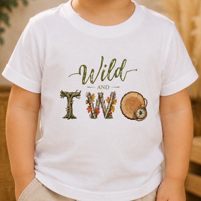 Bebé Camiseta de cumpleaños infantil Wild and Two acuar (Subido por el creador)
