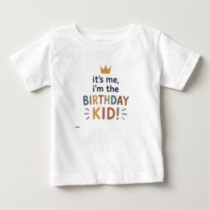 Bebé Camiseta de cumpleaños linda para niños y niñas