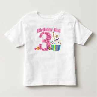 Bebé Camiseta de cumpleaños número 3 para chicas