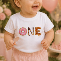 Camiseta de cumpleaños para bebé, Dulce Postre Uno