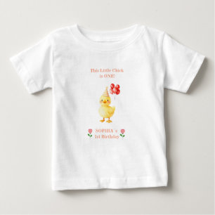 Bebé Camiseta de cumpleaños para niña con animales de g