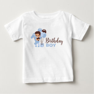 Bebé Camiseta de cumpleaños para niño con globos