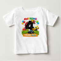 Camiseta de cumpleaños para niños de 4 años | Cami