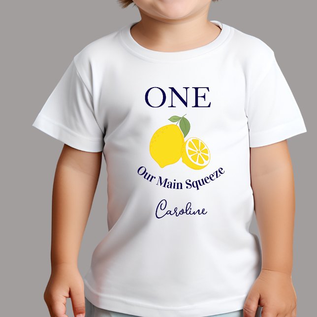 Bebé Camiseta de cumpleaños para niños Main Squeeze (Subido por el creador)