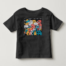 Camiseta de cumpleaños para niños pequeños con gar