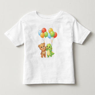 Bebé Camiseta de cumpleaños para niños pequeños con oso