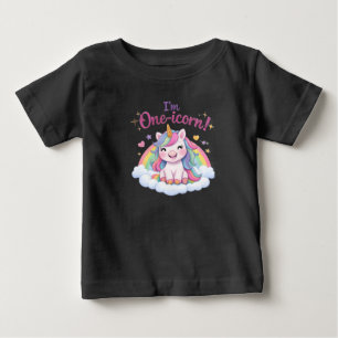 Bebé Camiseta de cumpleaños para niños pequeños Soy Uni