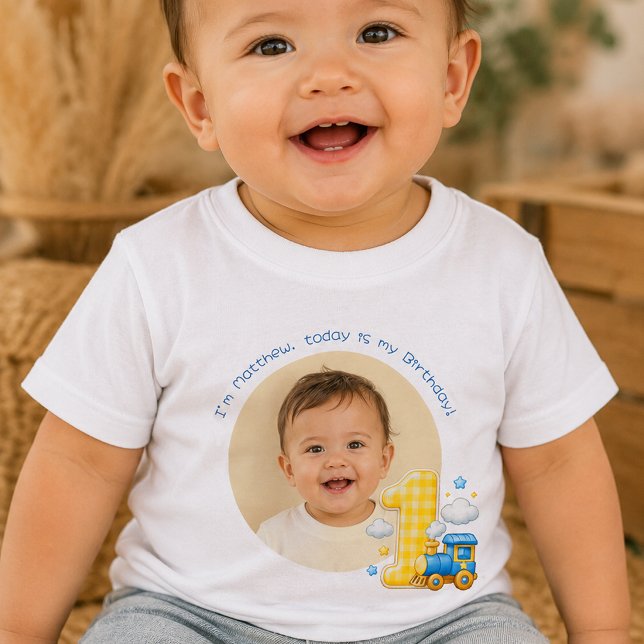 Bebé Camiseta de Cumpleaños Personalizable Checkered On (Subido por el creador)