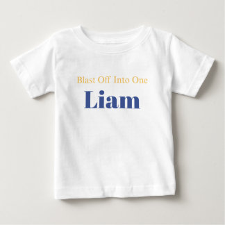 Bebé Camiseta de cumpleaños personalizada con despegue