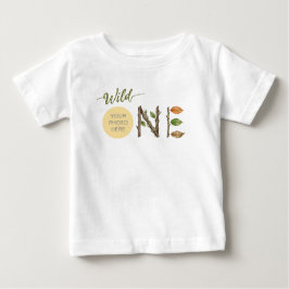 Bebé Camiseta de cumpleaños personalizada con foto de W
