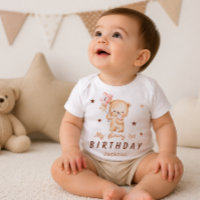 Camiseta de cumpleaños personalizada con oso de pe