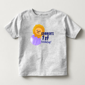 Bebé Camiseta de cumpleaños personalizada con tema de l