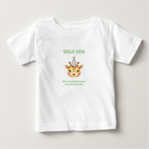 Bebé Camiseta de cumpleaños Safari de niñas gemelas  Th